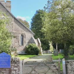 Front entrance to the Church and Churchyard